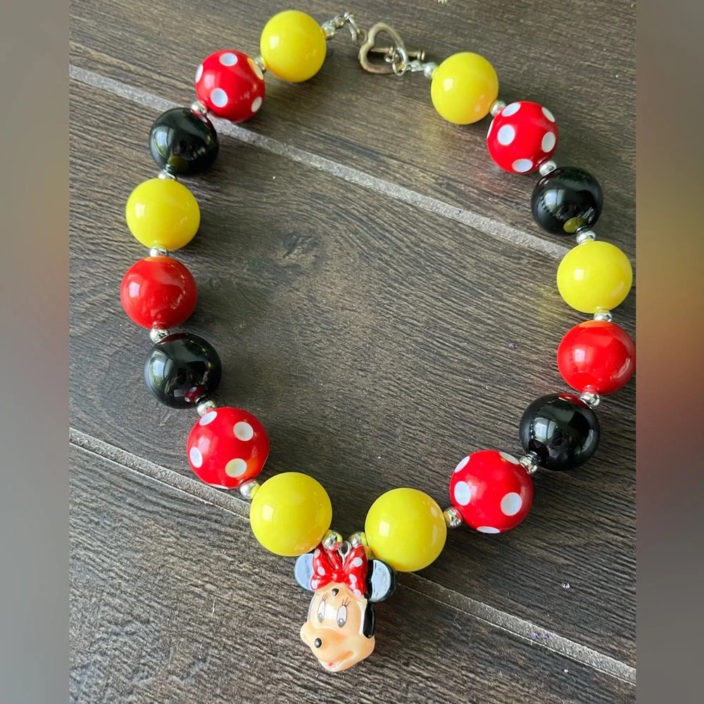 Disney Minnie Mouse Bauble Necklace Jewelry Mickey